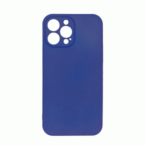 Θήκη Πλάτης Σιλικόνης Soft Back Cover για IPhone 13 Pro - Χρώμα : Σκούρο Μπλε
