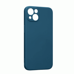 Θήκη Πλάτης Σιλικόνης Soft Back Cover για IPhone 13 - Χρώμα : Σκούρο Μπλε