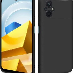 Θήκη Πλάτης Σιλικόνης Soft Back Cover για Xiaomi Poco M5 Χρώμα : Μαυρο