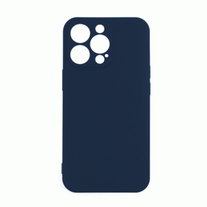Θήκη Πλάτης Σιλικόνης Soft Back Cover για IPhone 12 - Χρώμα : Σκούρο Μπλε