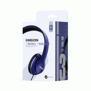 Kingleen I3 Wired Stereo Headphones 3.5mm / Ασύρματο Ακουστικά - Χρώμα : Σκούρο Μπλε
