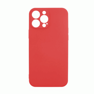 Θήκη Πλάτης Σιλικόνης Soft Back Cover για IPhone 13 Pro - Χρώμα : Κόκκινο