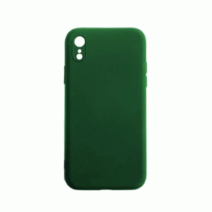 Θήκη Πλάτης Σιλικόνης Soft Back Cover για IPhone XR - Χρώμα : Σκούρο Πράσινο