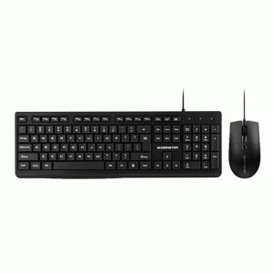 MONSTER KM2 Wired Mouse And Keyboard Set / Πληκτρολόγιο Και Ενσύρματο Ποντίκι Χρώμα : Μαυρο
