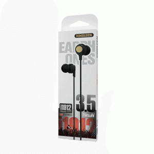 KINGLEEN i1912 Ακουστικά Ενσύρματα 3.5mm in-Ear Wired Earphone 1.2Μ - Χρώμα: Μαύρο
