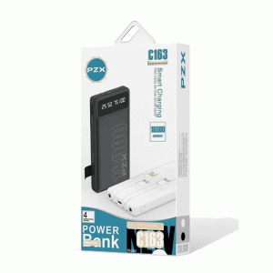 PZX C163 Power Bank με 1 Θύρα USB-A 18000mAh - Χρώμα: Μαύρο