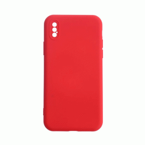 Θήκη Πλάτης Σιλικόνης Soft Back Cover για IPhone XS Max - Χρώμα : Κόκκινο