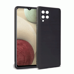 Θήκη Πλάτης Σιλικόνης Soft Back Cover για Samsung A12/ M12 - Χρώμα : Μαυρο
