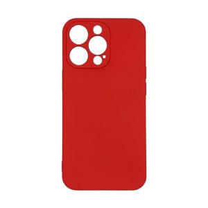 Θήκη Πλάτης Σιλικόνης Soft Back Cover για IPhone 12 Pro Max - Χρώμα : Κόκκινο