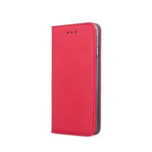 Smart Magnetic Book case / Θήκη Βιβλίο Για Xiaomi Redmi 13C - Χρώμα : Κόκκινο