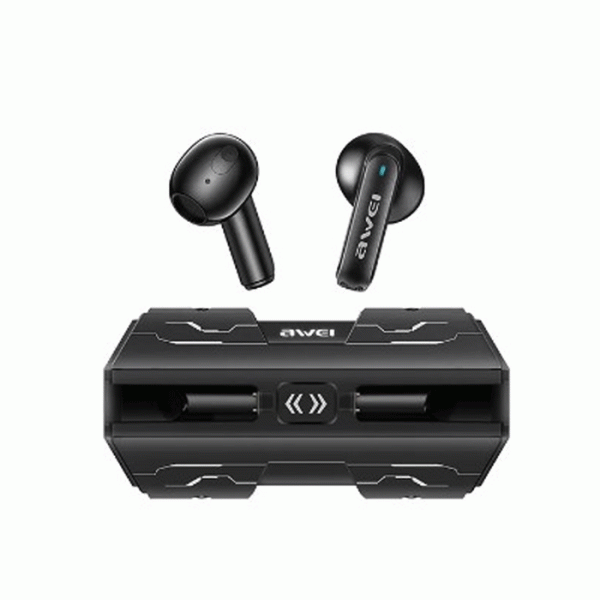 AWEI T59 Ακουστικά Ασύρματα Bluetooth Gaming New Edition TWS Earpods Wireless Εarphones με θήκη φόρτισης Χρώμα : Μαυρο