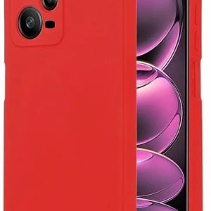 Θήκη Πλάτης Σιλικόνης Soft Back Cover για Xiaomi Redmi 12 Χρώμα : Κόκκινο