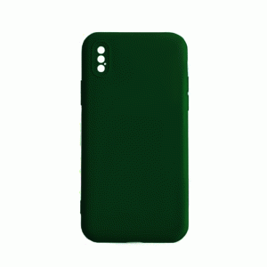 Θήκη Πλάτης Σιλικόνης Soft Back Cover για IPhone XS Max - Χρώμα : Σκούρο Πράσινο