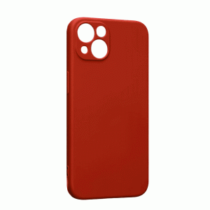 Θήκη Πλάτης Σιλικόνης Soft Back Cover για IPhone 13 - Χρώμα : Κόκκινο