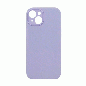 Θήκη Πλάτης Σιλικόνης Soft Back Cover για IPhone 15 Plus - Χρώμα : Μωβ
