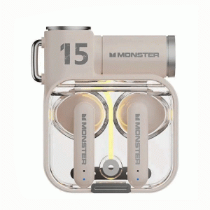 Monster XKT15 Earbud Bluetooth 5.3 Wireless RGB Earphone Ασύρματα Ακουστικά Με Θήκη Φόρτισης - Χρώμα : Λευκό