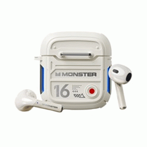 Monster XKT16 Earbud Bluetooth 5.3 Wireless Ακουστικά Mechanical Design Θήκη Φόρτισης - Χρώμα : Λευκό