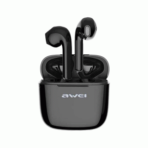 AWEI T28 Ακουστικά Ασύρματα Bluetooth TWS Earpods Wireless Εarphones με θήκη φόρτισης Χρώμα : Μαυρο