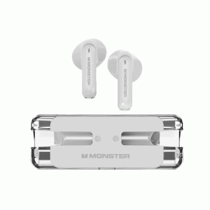 Monster XKT08 Earbud Bluetooth Earphones Ακουστικά με Θήκη Φόρτισης - Χρώμα : Λευκό