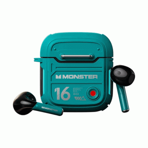 Monster XKT16 Earbud Bluetooth 5.3 Wireless Ακουστικά Mechanical Design Θήκη Φόρτισης - Χρώμα : Πράσινο