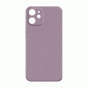 Θήκη Πλάτης Σιλικόνης Soft Back Cover για IPhone 12 - Χρώμα : Μωβ