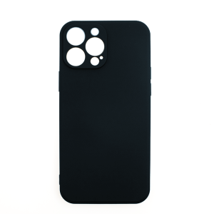 Θήκη Πλάτης Σιλικόνης Soft Back Cover για IPhone 13 Pro Max - Χρώμα : Μαυρο