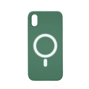 Magsafe Back Cover / Μαγνητική Θήκη HQ Για Iphone X / XS - Χρώμα : Σκούρο Πράσινο