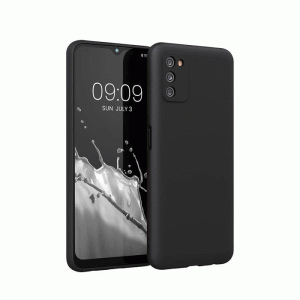 Θήκη Πλάτης Matt Back Cover για Samsung Galaxy A03S - Χρώμα : Μαυρο