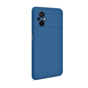 Θήκη Πλάτης Σιλικόνης Soft Back Cover για Xiaomi Poco M5 Χρώμα : Σκούρο Μπλε