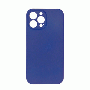 Θήκη Πλάτης Σιλικόνης Soft Back Cover για IPhone 13 Pro Max - Χρώμα : Σκούρο Μπλε