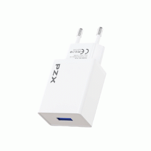 PZX P28 Φορτιστής / Charger με 1 θύρα USB 2.4A - Χρώμα: Λευκό