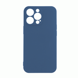 Θήκη Πλάτης Σιλικόνης Soft Back Cover για IPhone 12 / 12 Pro - Χρώμα : Σκούρο Μπλε