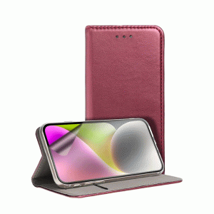 Smart Magnetic case / Θήκη Βιβλίο Για Samsung Galaxy S24 Plus Μπορντό