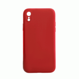 Θήκη Πλάτης Σιλικόνης Soft Back Cover για IPhone XR - Χρώμα : Κόκκινο
