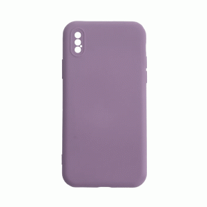 Θήκη Πλάτης Σιλικόνης Soft Back Cover για IPhone XS Max - Χρώμα : Μωβ