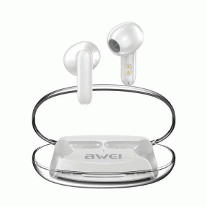 AWEI T85 Ακουστικά Ασύρματα Bluetooth HiFI STEREO BASS TWS Earphones Wireless Earbuds με θήκη φόρτισης Χρώμα : Άσπρο