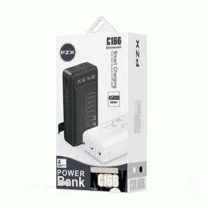 PZX C166 Power Bank με 1 Θύρα USB-A 45000mAh - Χρώμα: Μαύρο